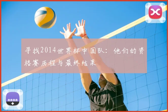 寻找2014世界杯中国队：他们的资格赛历程与最终结果